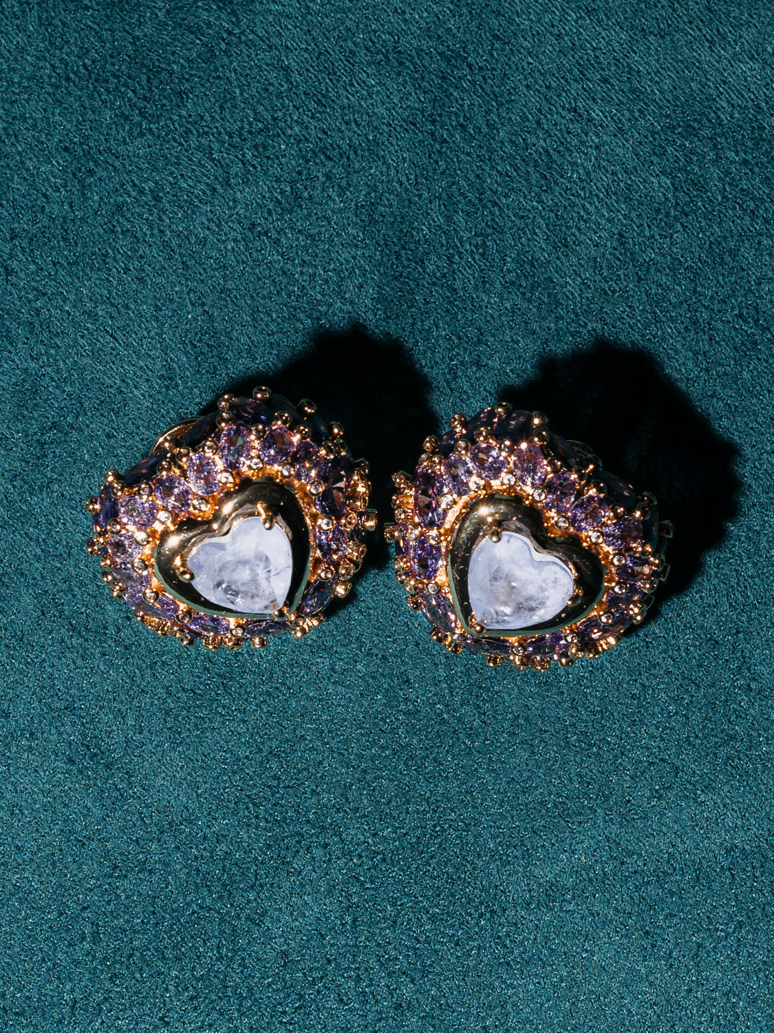 Brincos Cœur Majestueux Lavande