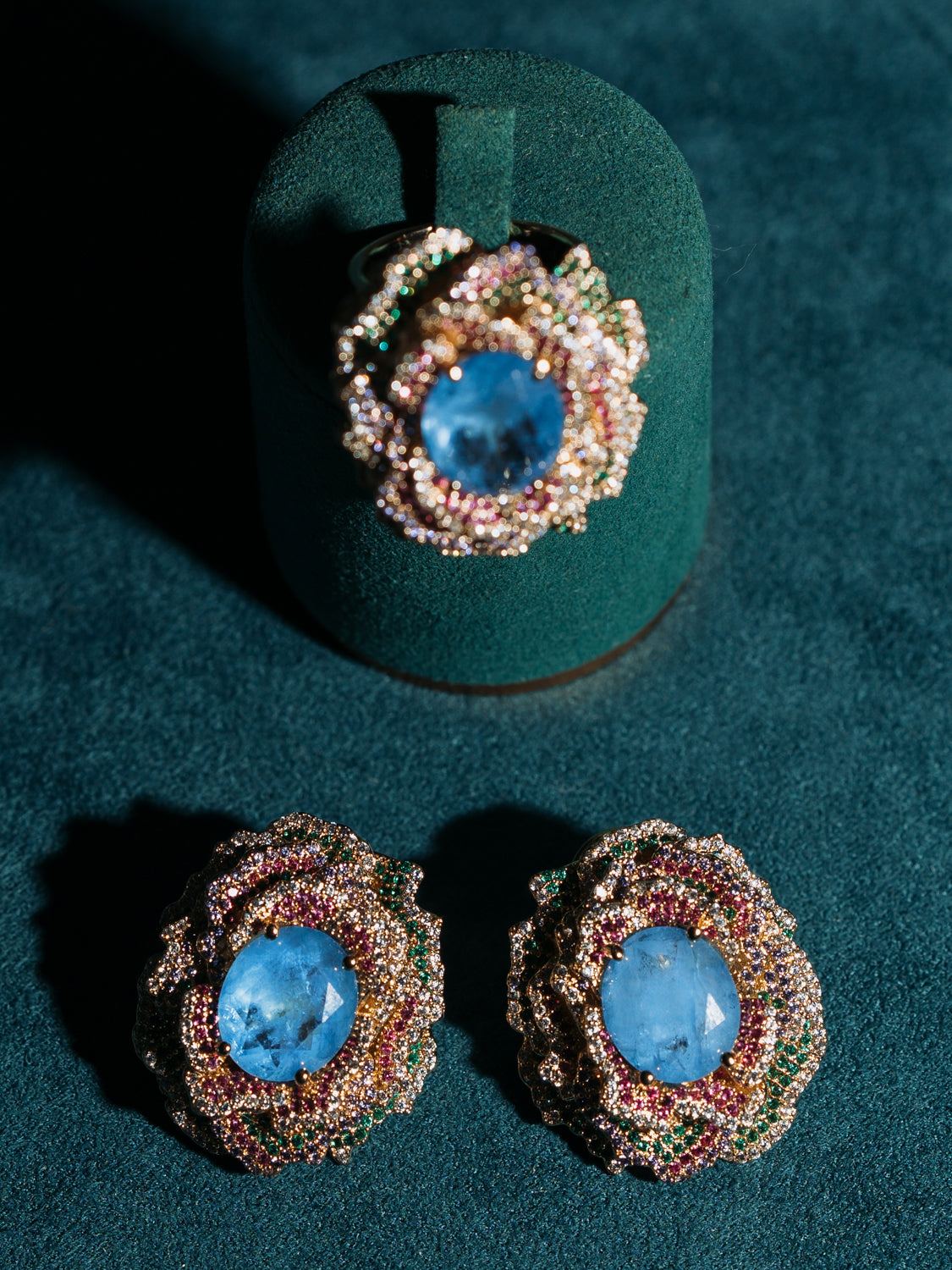 Boucles d'Oreilles Blue Astral