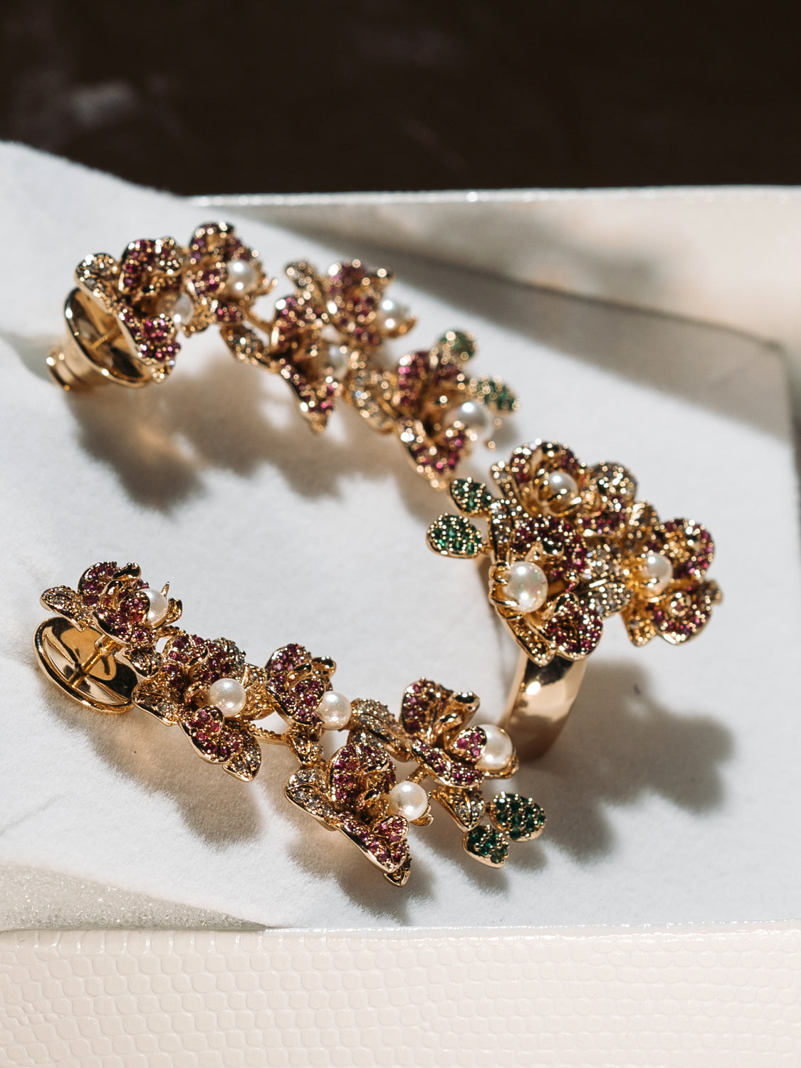 Brincos Fleur d'Orchidée