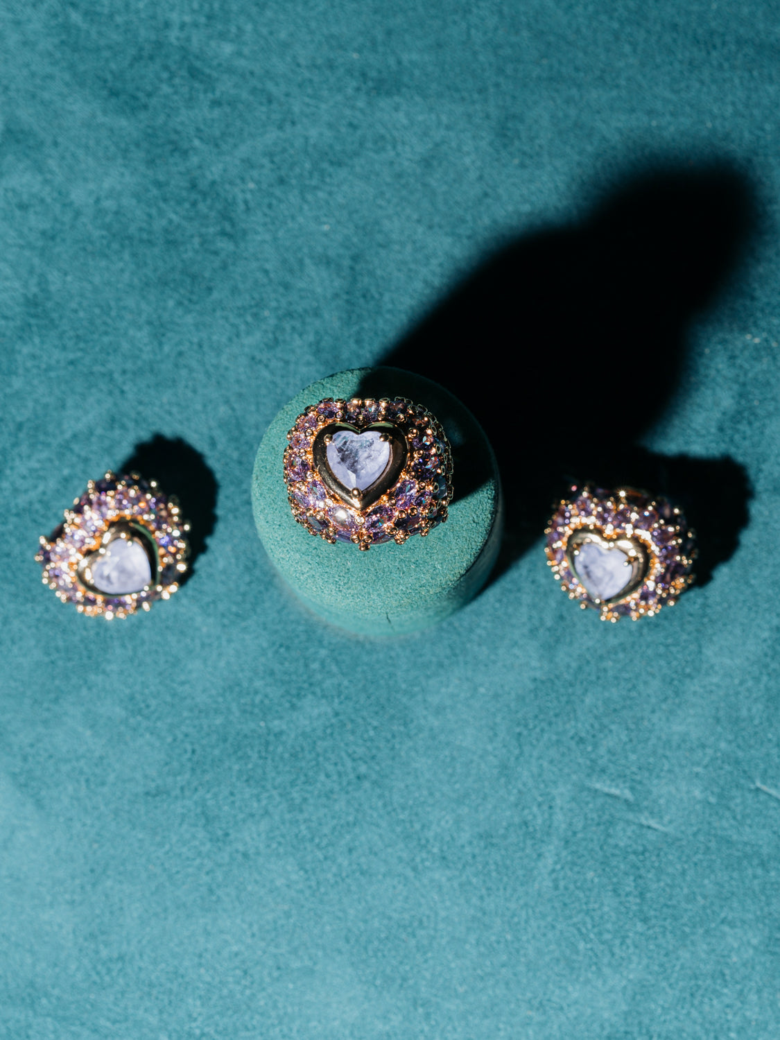 Anel Cœur Majestueux Lavande