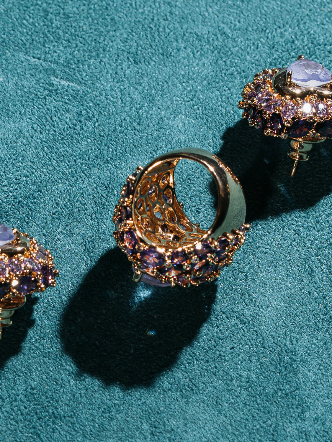 Brincos Cœur Majestueux Lavande