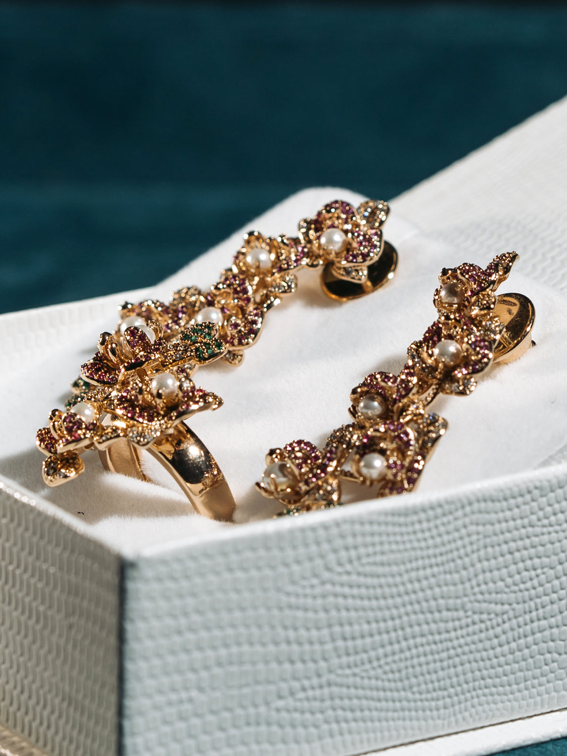 Brincos Fleur d'Orchidée